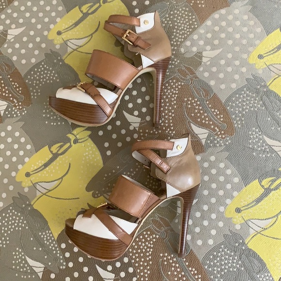 Like New UNIQUE MK 5 Inch Leather Heels 7.5 - Picture 1 of 11